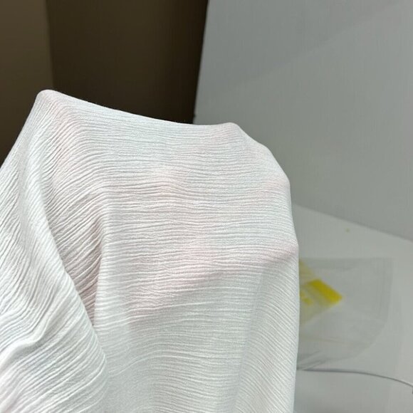 Nwt Saks Fifth Avenue White Smocked Maxi Dress - Picture 9 of 9